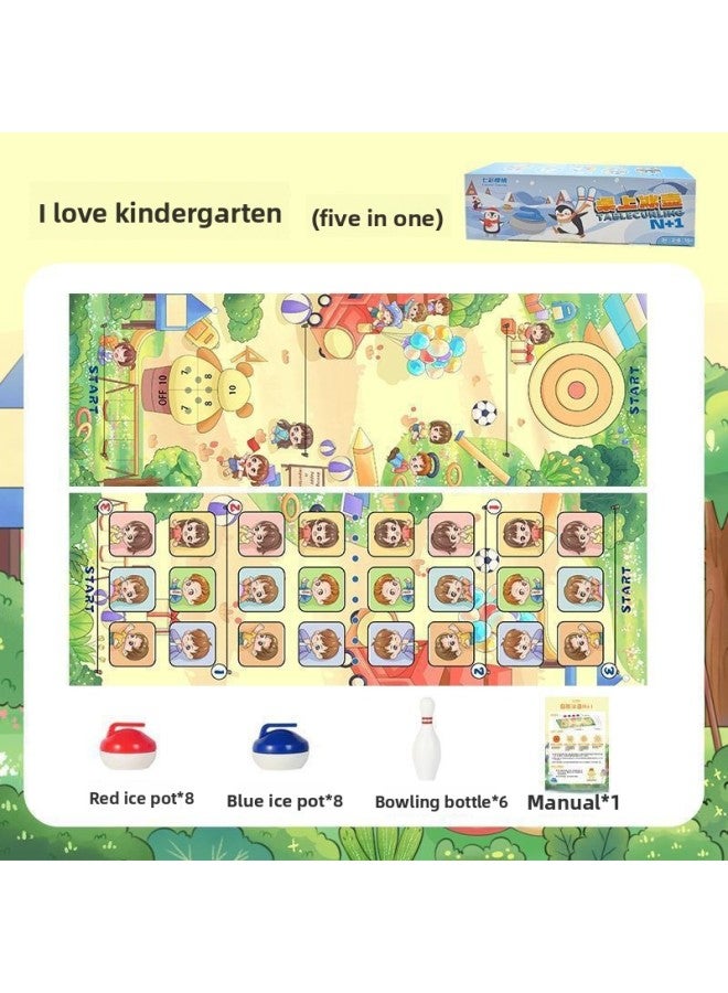 Table Games, Table Curling, Ice Hockey, Five-In-One Curling, Bowling, Exercise, Parent-Child Interactive Games, Children's Toys